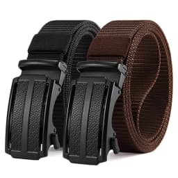 New Golf Sports Elastic Belt Tactical Belt Metal Automatic Buckle Tough Stretch Nylon Men Military Belt