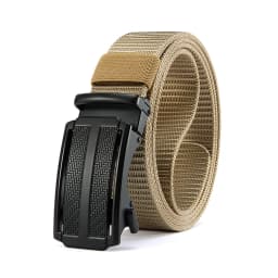New Golf Sports Elastic Belt Tactical Belt Metal Automatic Buckle Tough Stretch Nylon Men Military Belt