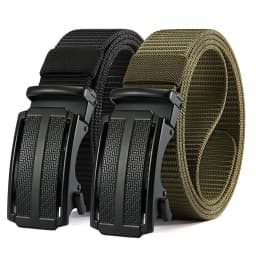 New Golf Sports Elastic Belt Tactical Belt Metal Automatic Buckle Tough Stretch Nylon Men Military Belt