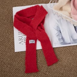 Black And White Striped Plush Scarf Women's Scarves Neck Warmer Girls Versatile Decoration Korean Thin And Narrow Long Tie Scarf
