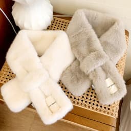Winter Women's Faux Rabbit Fur Scarf Soft Plush Solid Color Neck Collar Warmer for Adults And Children