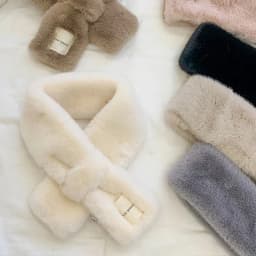 Winter Women's Faux Rabbit Fur Scarf Soft Plush Solid Color Neck Collar Warmer for Adults And Children