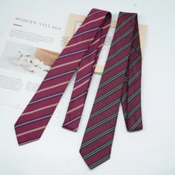 New Trendy Wine Red Black Striped Belt Collocation Many Uses Fit With Jeans Hair Tie Neckerchiefs Daily Wear 7cm Brown Neckties
