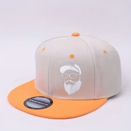 Printed Logo Bearded Grandpa Pattern Adjustable Buckle Closure Outdoor Sports Cap Baseball Cap Hip-Hop Style