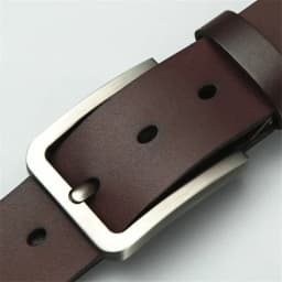 Business Leisure Men's Alloy Square Pin Buckle Belts Male Famous Brand Luxury Designer Synthetic Leather Jeans Belts for Men