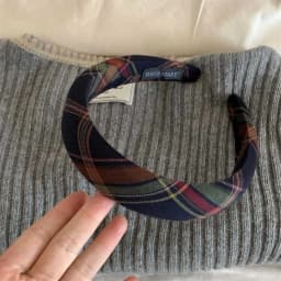 1PCS Classic Khaki Checkered Headband, Retro British-Style Hair Hoop, High-End Hair Clip for Hair Styling, Sponge Hair Accessory