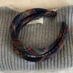 1PCS Classic Khaki Checkered Headband, Retro British-Style Hair Hoop, High-End Hair Clip for Hair Styling, Sponge Hair Accessory