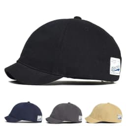 Casual Short Brim Baseball Cap Adjustable Nylon Dad Hat Cotton Fastener Tape Sunscreen Hat Men Women