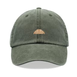 1pc Croissant Printing Retro Baseball Caps for Men,outdoor Leisure Washed Adjustable Dad Hat Faded Sports Sun Tralve Dailywear
