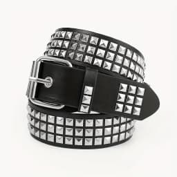 Square Bead Rivet Belt Metal Pyramid Belt Men and Women Punk Hardware Jeans Belt Y2K Belt Designer Belt Womens Belts