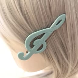 Y2k Style Music Symbol Hair Accessories Vintage Sweet Cute Hair Clip Cyan Fresh Hairpin New Sensea Of Niche Fashion And Art 2026