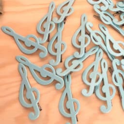 Y2k Style Music Symbol Hair Accessories Vintage Sweet Cute Hair Clip Cyan Fresh Hairpin New Sensea Of Niche Fashion And Art 2026