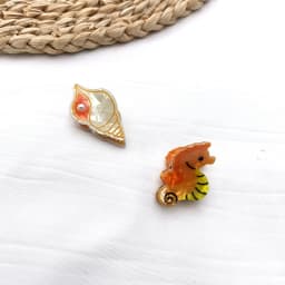 Small Delicate Cute Lovely Acetate Hair Clips Cartoon Whale Seahorse Crab Starfish Hairpins Side Bangs Women Hair Accessories