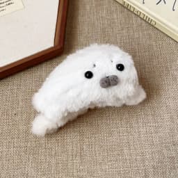 Creative Animals Little Seal Hair Claw Hairpin Cute Hair Clip Korean Style White Large Shark Clip Hair Accessories