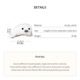 Creative Animals Little Seal Hair Claw Hairpin Cute Hair Clip Korean Style White Large Shark Clip Hair Accessories