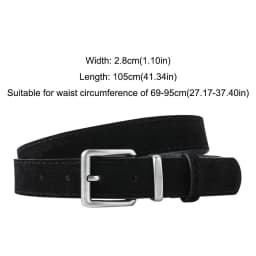 Trendy Pin Buckle Suede Leather Belt Casual Luxury Design Business Waist Belt Retro Waistband For Women
