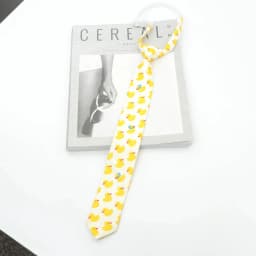 Cute Cotton Kids Necktie Casual Dog Duck Chicken Bear Pattern Children Pre Tied Neckties Skinny Ties Small Designer Cravat Tie