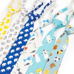 Cute Cotton Kids Necktie Casual Dog Duck Chicken Bear Pattern Children Pre Tied Neckties Skinny Ties Small Designer Cravat Tie
