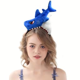 Shark Headband with Fish Tail - Durable, Comfortable and Lightweight Clothing Headwear, Suitable for Activities - Adults to Wear