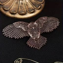 Viking Owl Hair Clip Vintage Trendy Personality Women's Accessory Party Jewelry Valentine Mother Birthday Gift