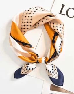 100% Mulberry Silk Scarf Women's Satin Multifunctional Square Scarf 53X53cm - Headband Hair Ribbon Neckerchief Bandana