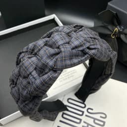 Retro Hand Woven Hair Clip, Women's High Skull Top Shopping Headband, Hair Accessories, Pressed Hair, Face Wash Headband