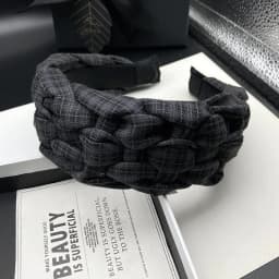 Retro Hand Woven Hair Clip, Women's High Skull Top Shopping Headband, Hair Accessories, Pressed Hair, Face Wash Headband