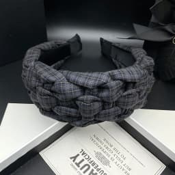 Retro Hand Woven Hair Clip, Women's High Skull Top Shopping Headband, Hair Accessories, Pressed Hair, Face Wash Headband