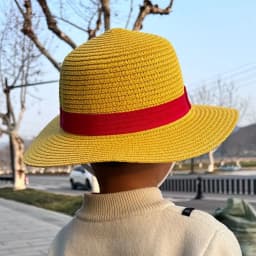 High End Straw Hat Woven Straw Parent-Child Cap Sun Shading Hats Male And Female Students Traveling Straw Caps