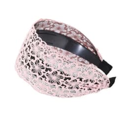 Fashion Vintage Lace Hair Hoop Anti Slip Hollow Lace Hairband Head Wrap Hair Accessories Elegant Women's Wide Headband Daily Use