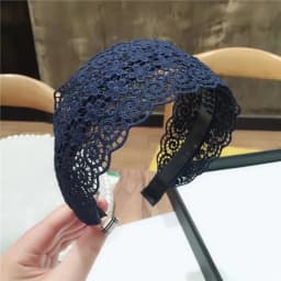 Fashion Vintage Lace Hair Hoop Anti Slip Hollow Lace Hairband Head Wrap Hair Accessories Elegant Women's Wide Headband Daily Use