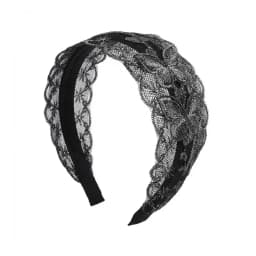 Fashion Vintage Lace Hair Hoop Anti Slip Hollow Lace Hairband Head Wrap Hair Accessories Elegant Women's Wide Headband Daily Use