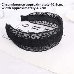 Fashion Vintage Lace Hair Hoop Anti Slip Hollow Lace Hairband Head Wrap Hair Accessories Elegant Women's Wide Headband Daily Use