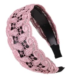 Fashion Vintage Lace Hair Hoop Anti Slip Hollow Lace Hairband Head Wrap Hair Accessories Elegant Women's Wide Headband Daily Use
