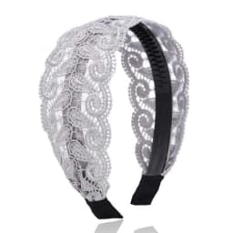 Fashion Vintage Lace Hair Hoop Anti Slip Hollow Lace Hairband Head Wrap Hair Accessories Elegant Women's Wide Headband Daily Use