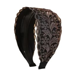 Fashion Vintage Lace Hair Hoop Anti Slip Hollow Lace Hairband Head Wrap Hair Accessories Elegant Women's Wide Headband Daily Use
