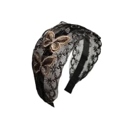 Fashion Vintage Lace Hair Hoop Anti Slip Hollow Lace Hairband Head Wrap Hair Accessories Elegant Women's Wide Headband Daily Use