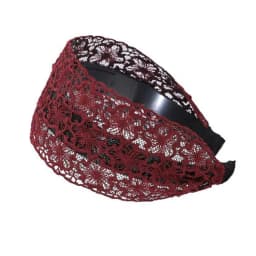 Fashion Vintage Lace Hair Hoop Anti Slip Hollow Lace Hairband Head Wrap Hair Accessories Elegant Women's Wide Headband Daily Use