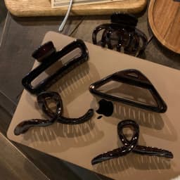 Hair Claw Clip - Black Tortoiseshell French Hair Clip for Women, Strong Hold Updo Clip for Thick Hair