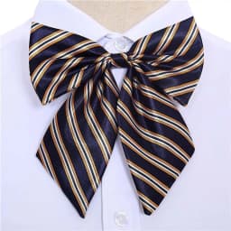 Stripe Airline Stewardess Necktie Korean Style Dots Bowknot Neckties Shirt Accessory Bank Teller Neck Tie