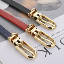 Women's small belt dress Korean version fashionable versatile multi-color simple casual trend needle buckle black thin belt