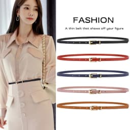 Women's small belt dress Korean version fashionable versatile multi-color simple casual trend needle buckle black thin belt