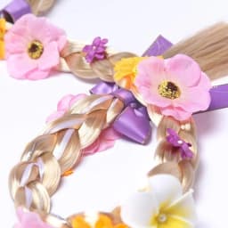Princess Dress up Wigs, Princess Rapunzel Or Elsa Snowflake Long Braided Wig Headbands Adorn for Girls Costume Accessories