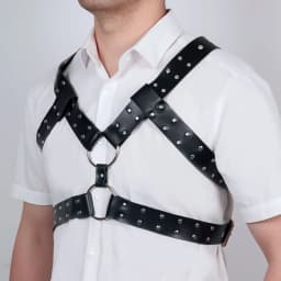 Men'S Decorative Casual Suspenders Belt, Stylish Harness B for Parties, Versatile And Decorative