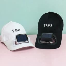 USB Charging Fan Sunhat with Cooling Fan Strong Wind Fan Baseball Hat Solar Charging Long Brim Sun Protection Cap Outdoor