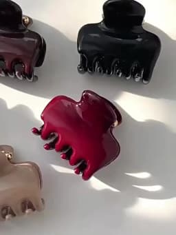 French Vintage Square Women's Hair Clips Elegant Acetate Hair Claw Sweet Shark Clip Exquisite Girl Hairs Accessories Headwear