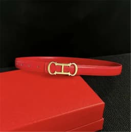 New Women's Belt Elegant Gold Letter Buckle Suitable For Daily Decoration Fashionable Belt Female