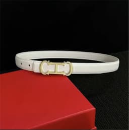 New Women's Belt Elegant Gold Letter Buckle Suitable For Daily Decoration Fashionable Belt Female