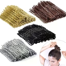 50PCS/Bag 6cm/7cm U Shaped Alloy Hairpins Waved Hair Clips Simple Metal Bobby Pins Barrettes Bridal Hairstyle Tools Hair Pins