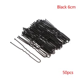 50PCS/Bag 6cm/7cm U Shaped Alloy Hairpins Waved Hair Clips Simple Metal Bobby Pins Barrettes Bridal Hairstyle Tools Hair Pins